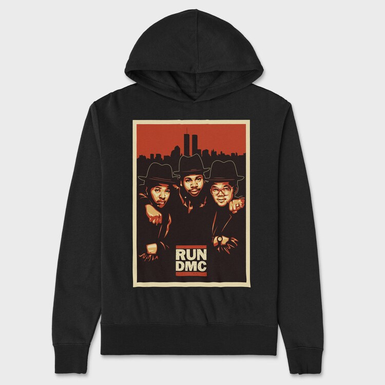 19163 Run Dmc Thug Life, Hanorac Oversize Barbati (Unisex)