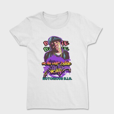 19174 Thug Life Bobby Shabazz Graffiti, Tricou Femei