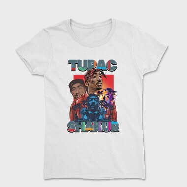 19181 Tupac Shakur Hip Hop, Tricou Femei