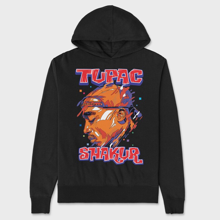 19182 Tupac Shakur, Hanorac Oversize Barbati (Unisex)