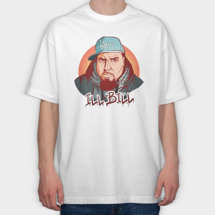 19118 Bill Ill Bill, Tricou Oversize Barbati (Unisex)