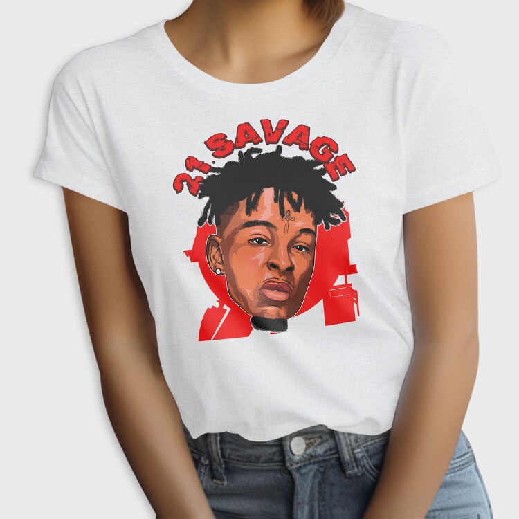 19165 Savage Portrait, Tricou Femei