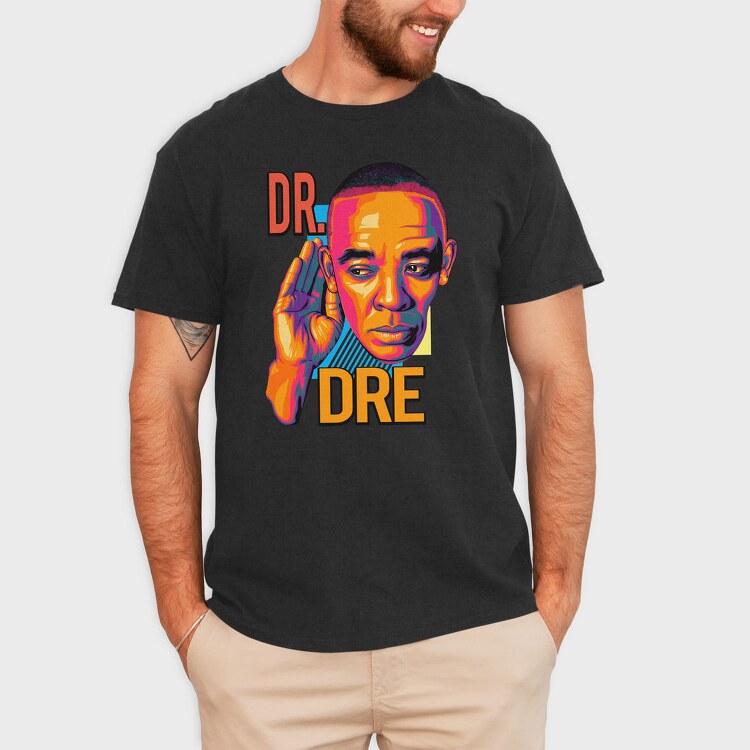 19123 Dr Dre Illustration, Tricou Barbati (Unisex)