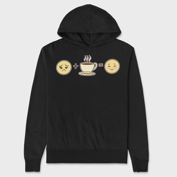 Coffee Emojis, Hanorac Oversize Barbati (Unisex)