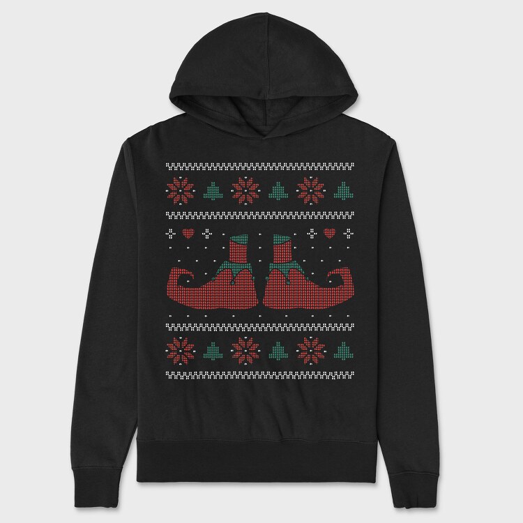 Uglysweater Elves, Hanorac Oversize Barbati (Unisex)
