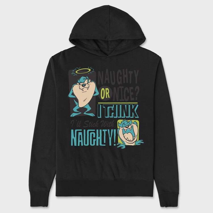 Hanorac Barbati (Unisex), Tasmanian Devil Naughty or Nice