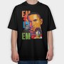 19127 Eminem Collage, Tricou Oversize Barbati (Unisex)
