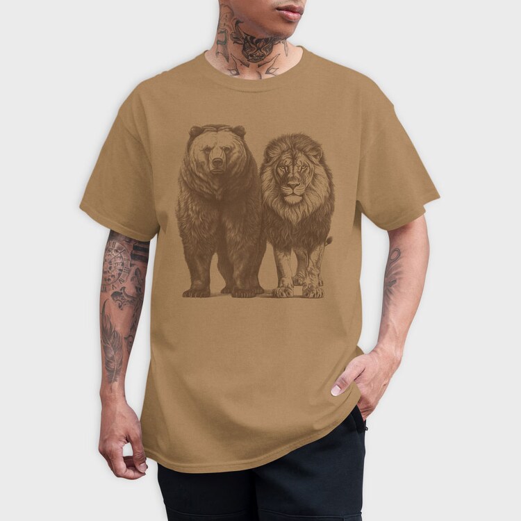 Bear Lion, Tricou Barbati (Unisex)