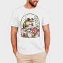 Frog and Mushrooms Vintage Draw, Tricou Barbati (Unisex)