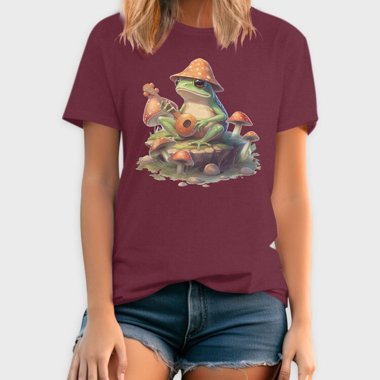 Frog Banjo Mushrooms, Tricou Barbati (Unisex)