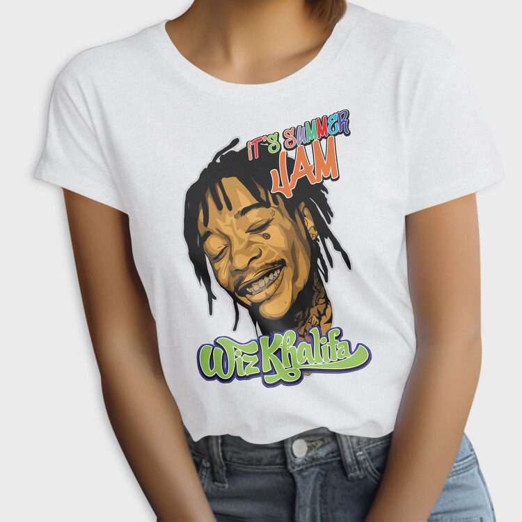 19185 Wiz Khalifa Vintage, Tricou Femei