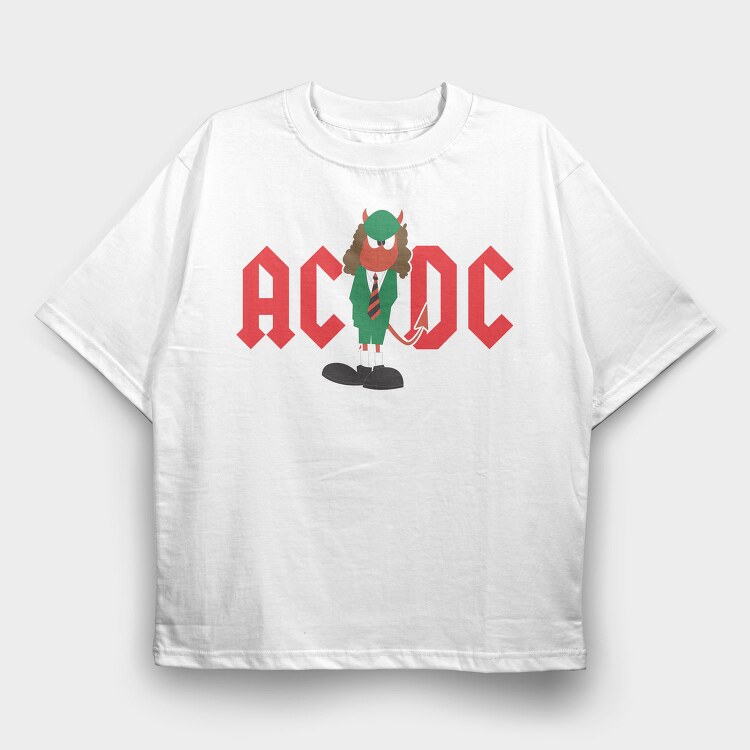 ACDC Art1, Tricou Oversize Barbati (Unisex)