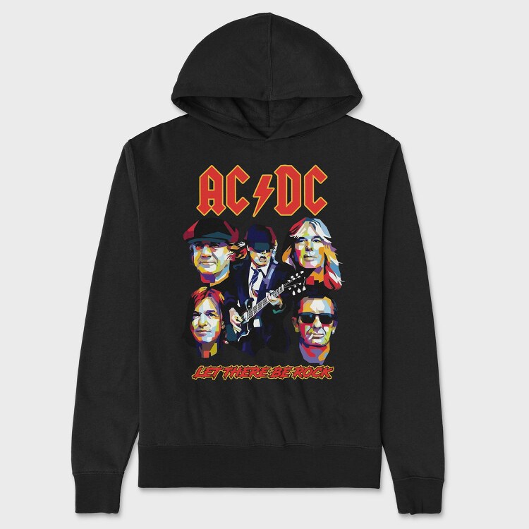 ACDC Let there be Rock, Hanorac Oversize Barbati (Unisex)