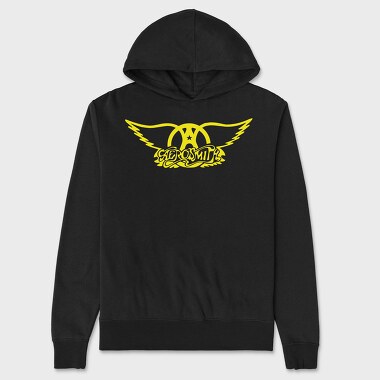 AEROSMITH Logo Name Art, Hanorac Oversize Barbati (Unisex)