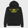AEROSMITH Logo Name Art, Hanorac Oversize Barbati (Unisex)