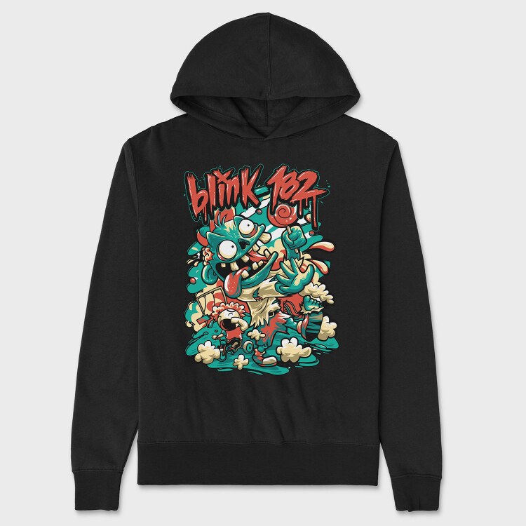 BLINK 182 Art2, Hanorac Oversize Barbati (Unisex)