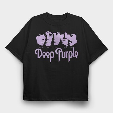 DEEP PURPLE Art1, Tricou Oversize Barbati (Unisex)