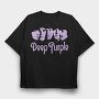 DEEP PURPLE Art1, Tricou Oversize Barbati (Unisex)
