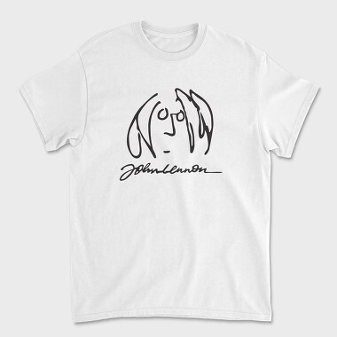 JOHN LENNON Face Art, Tricou Barbati (Unisex)
