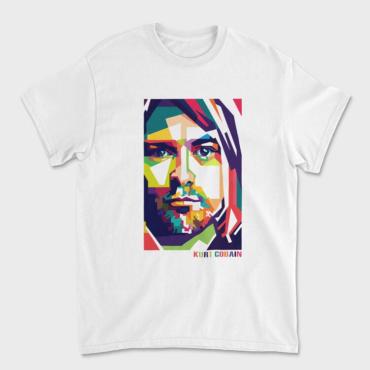 K COBAIN Art1, Tricou Barbati (Unisex)