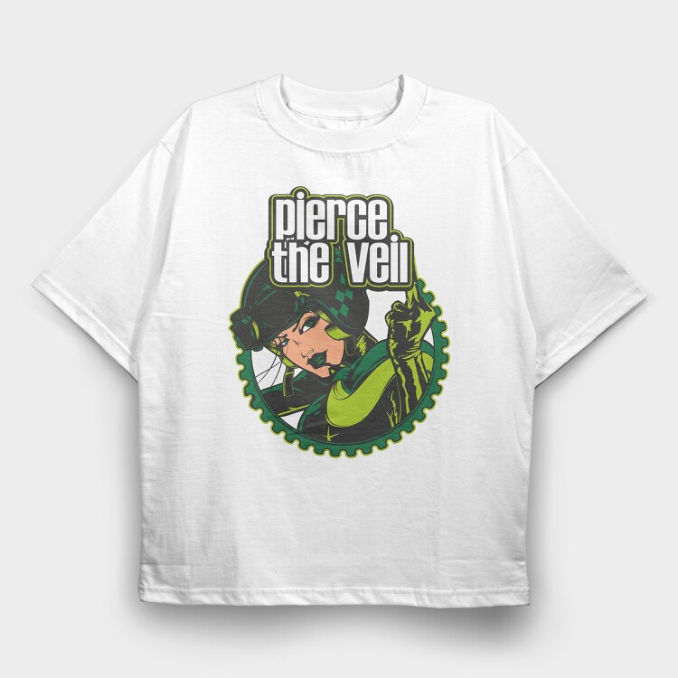 PIERCE THE VEIL, Tricou Oversize Barbati (Unisex)