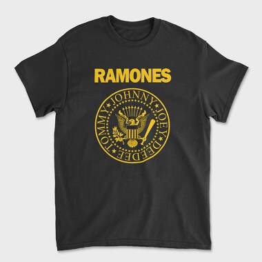 RAMONES Pres. Logo, Tricou Barbati (Unisex)