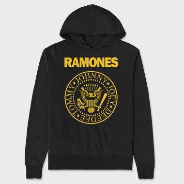 RAMONES Pres. Logo, Hanorac Oversize Barbati (Unisex)