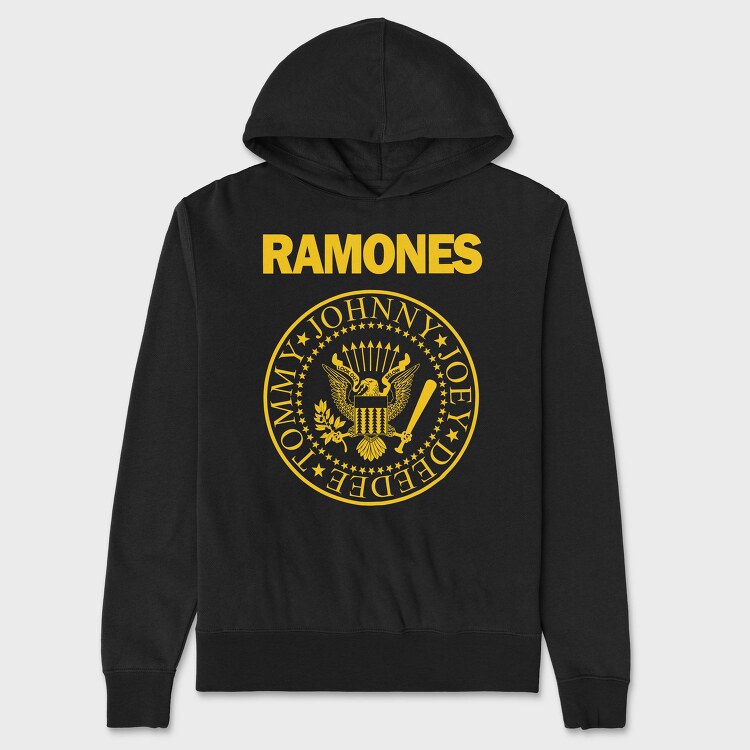 RAMONES Pres. Logo, Hanorac Oversize Barbati (Unisex)