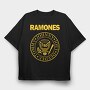 RAMONES Pres. Logo, Tricou Oversize Barbati (Unisex)