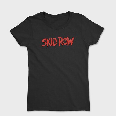 SKID ROW Band Name logo, Tricou Femei