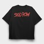 SKID ROW Band Name logo, Tricou Oversize Barbati (Unisex)