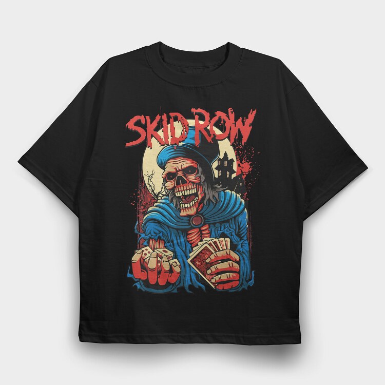 SKID ROW, Tricou Oversize Barbati (Unisex)