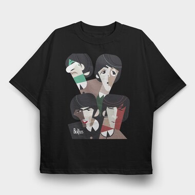 THE BEATLES Art1, Tricou Oversize Barbati (Unisex)