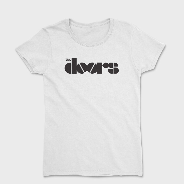 THE DOORS Band logo name, Tricou Femei