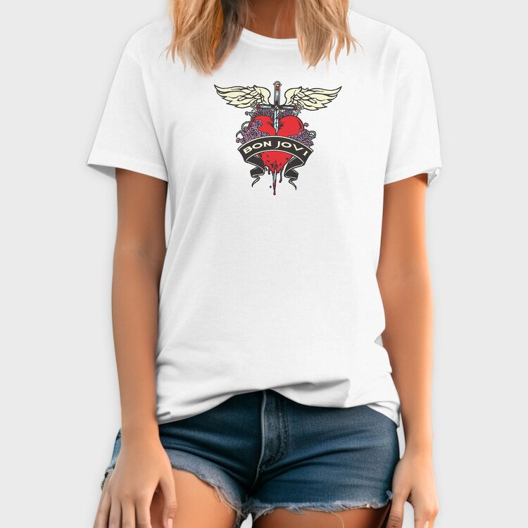 BON JOVI Art1, Tricou Barbati (Unisex)