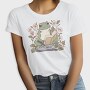 Frog Reading Cottagecore, Tricou Femei