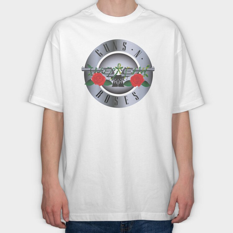 GUNS N ROSES Art2, Tricou Oversize Barbati (Unisex)