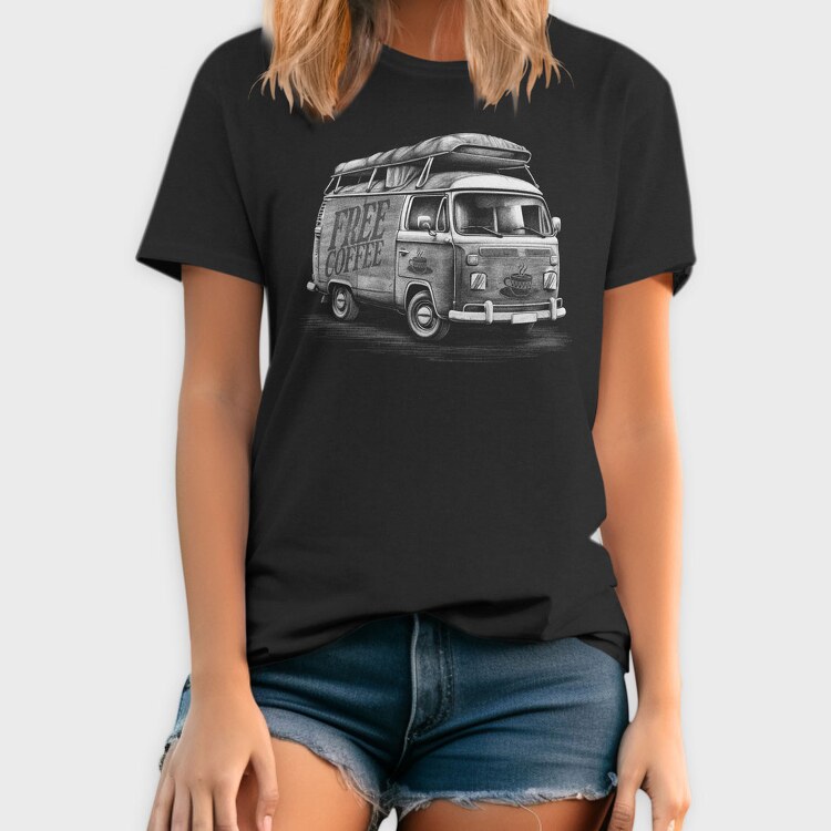 Van Free Coffee, Tricou Barbati (Unisex)