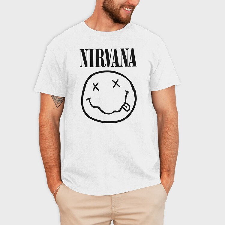 NIRVANA logo Album Art, Tricou Barbati (Unisex)