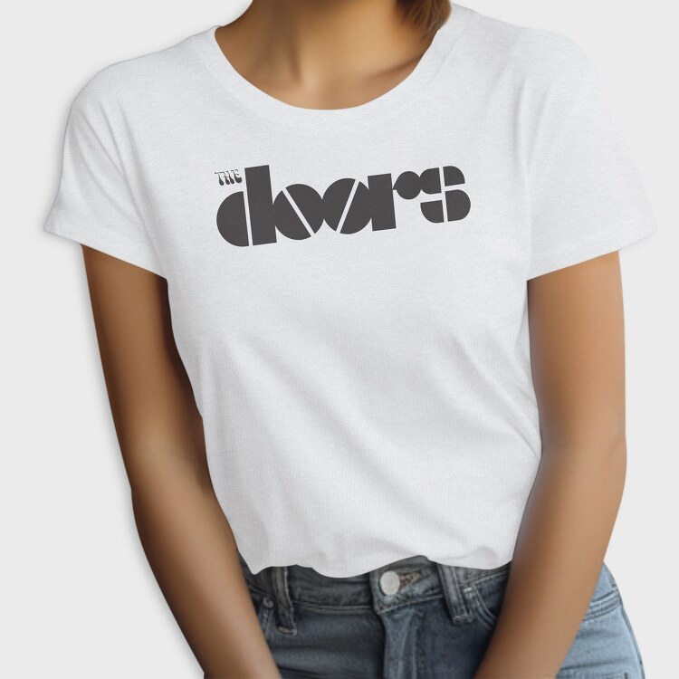 THE DOORS Band logo name, Tricou Femei