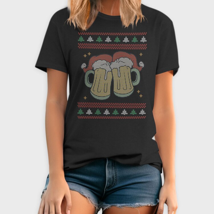 Beer Ugly Sweater, Tricou Barbati (Unisex)