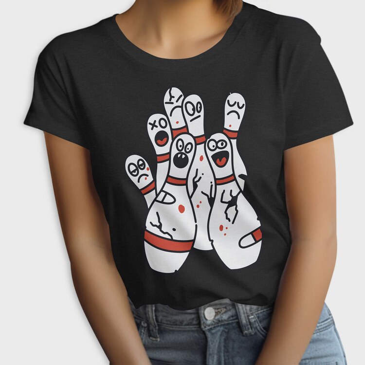 Funny Bowling Pins, Tricou Femei
