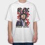 ANGUS YOUNG ACDC, Tricou Oversize Barbati (Unisex)