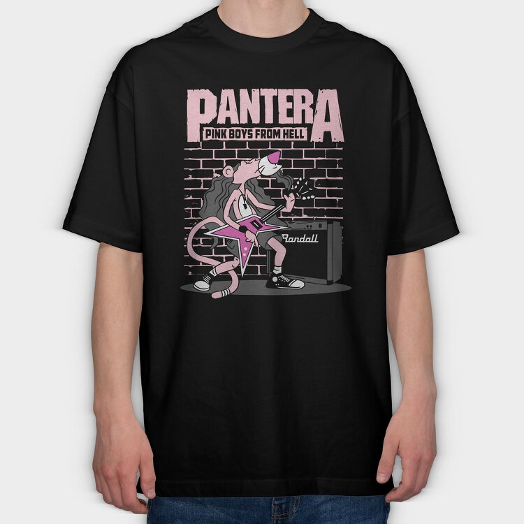 PANTERA PBFH, Tricou Oversize Barbati (Unisex)