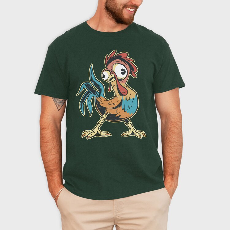Funny Rooster, Tricou Barbati (Unisex)