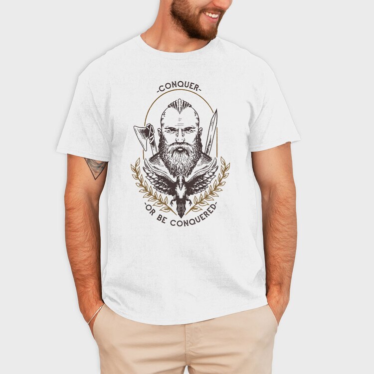 Viking Conquer or Be Conquered, Tricou Barbati (Unisex)