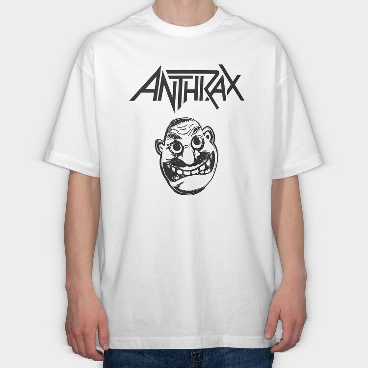 ANTHRAX Not Man, Tricou Oversize Barbati (Unisex)
