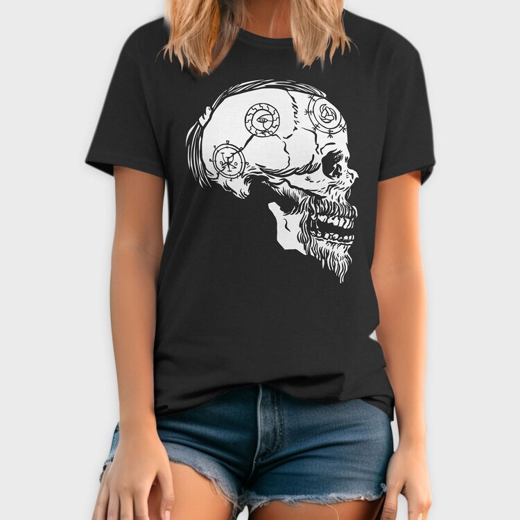 Viking Skull 2, Tricou Barbati (Unisex)