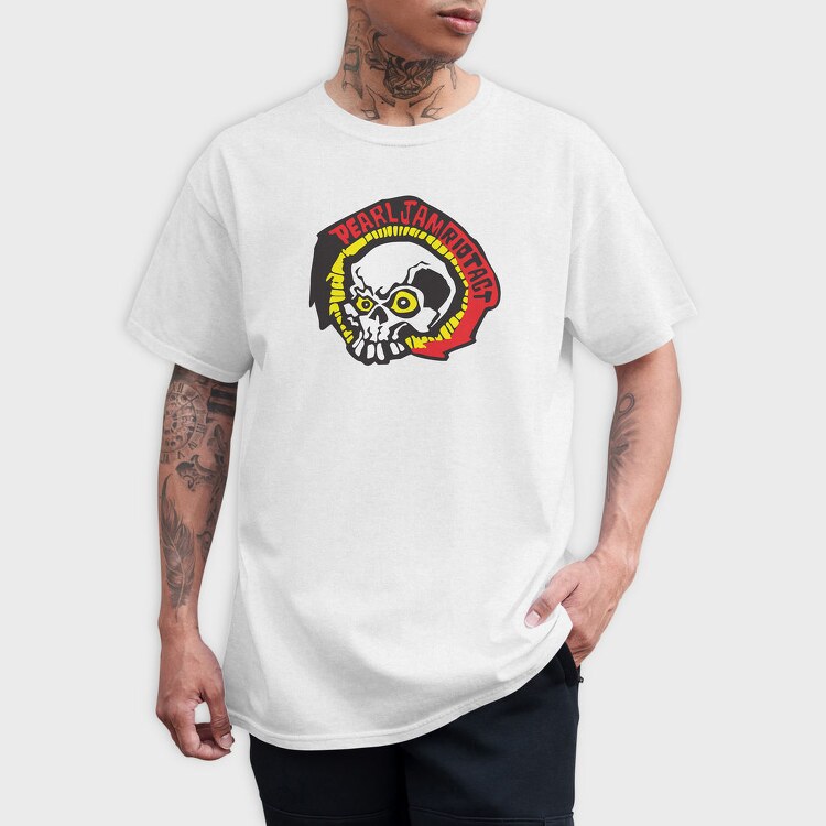 PEARL JAM Riot Act Skull, Tricou Barbati (Unisex)
