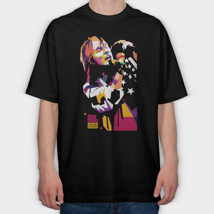 AXL ROSE Art2, Tricou Oversize Barbati (Unisex)